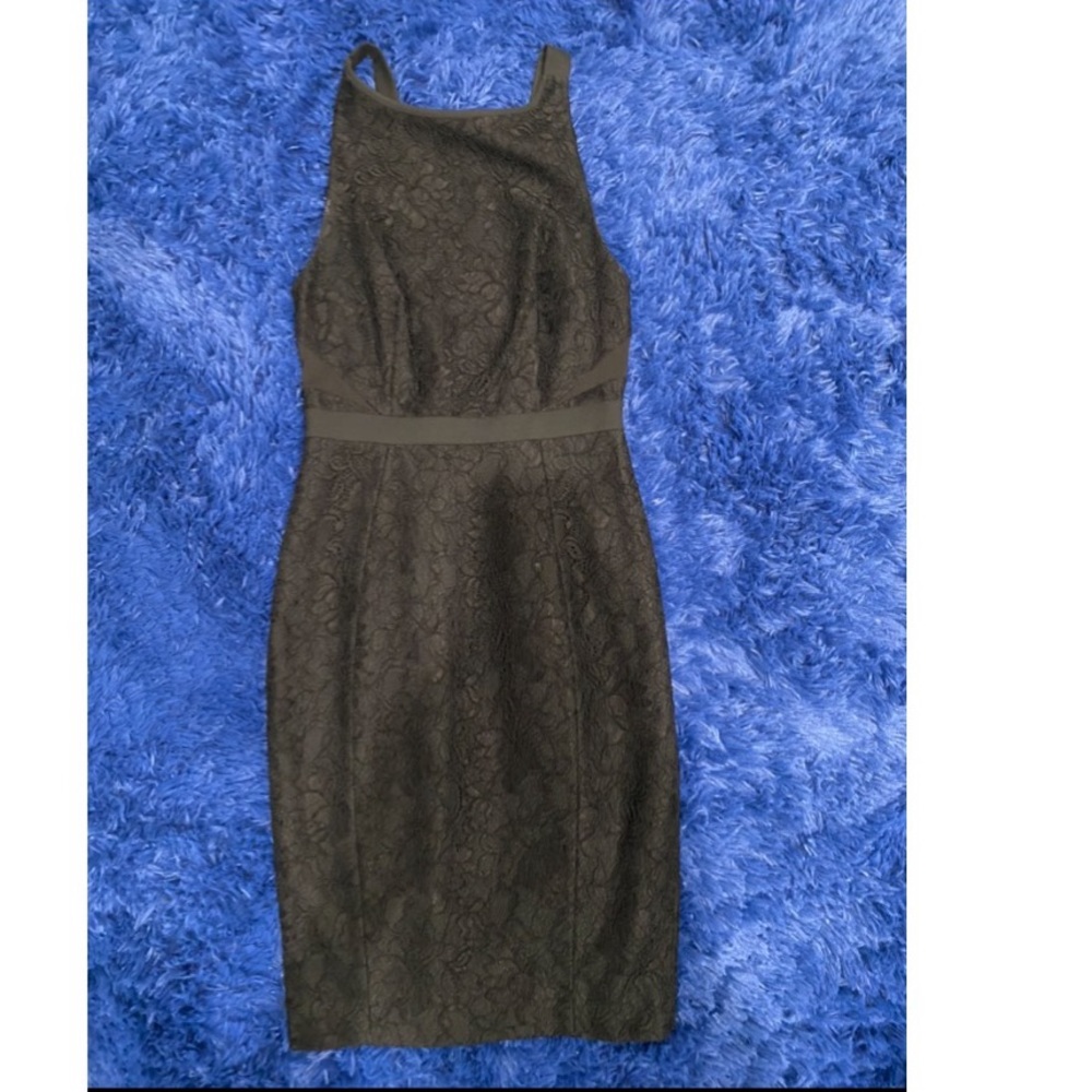 Black midi dress